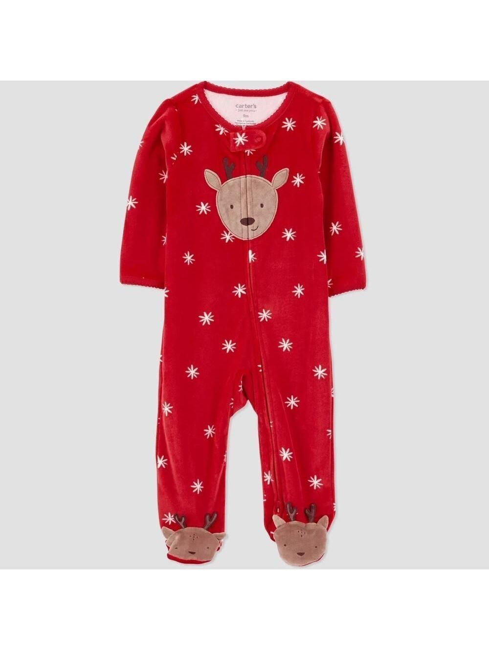 Carter's Just One You® Baby Holiday Reindeer Sleep N' Play - Red 9M